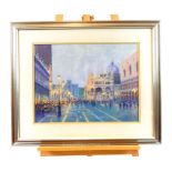 Robert Richardson (British b 1938) Pastel Venetian scene