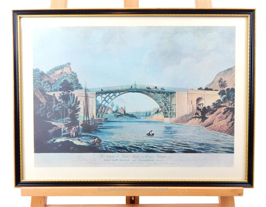 Print of the Iron Bridge at Coalbrookdale