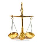 A set of Victorian brass grocers scales