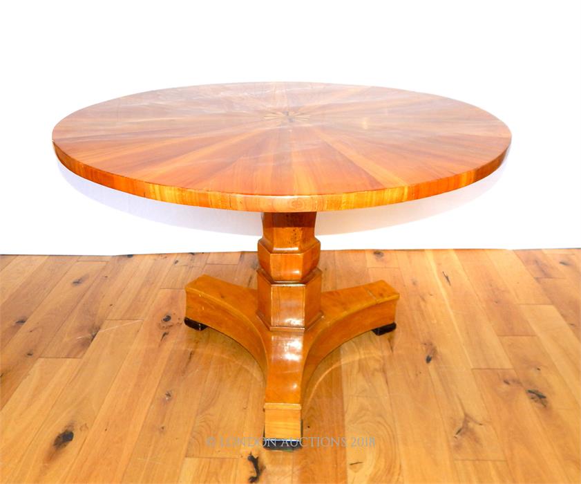 A 19th century circular tilt top breakfast table, possibly Maltese