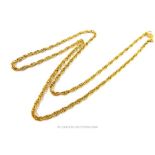 An 18ct yellow gold necklace