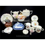 A collection of 19th century English porcelain and pottery