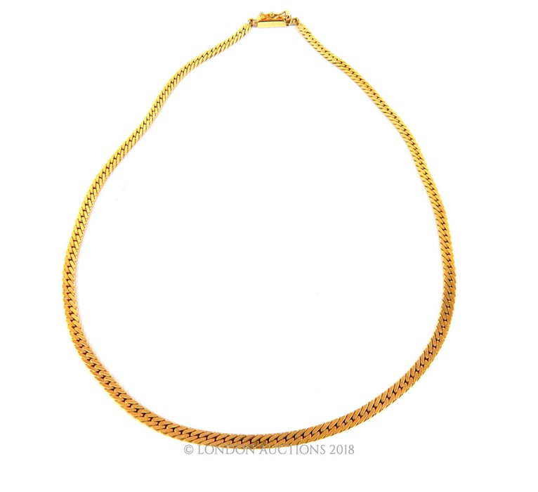 A 9ct yellow gold necklace - Image 2 of 2