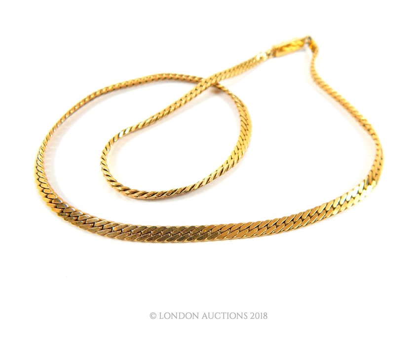 A 9ct yellow gold necklace