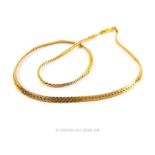 A 9ct yellow gold necklace