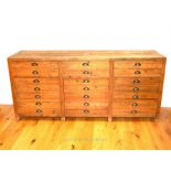 A large Oriental pine cabinet