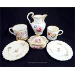 A collection of mid 19th century Chamberlain Worcester porcelain