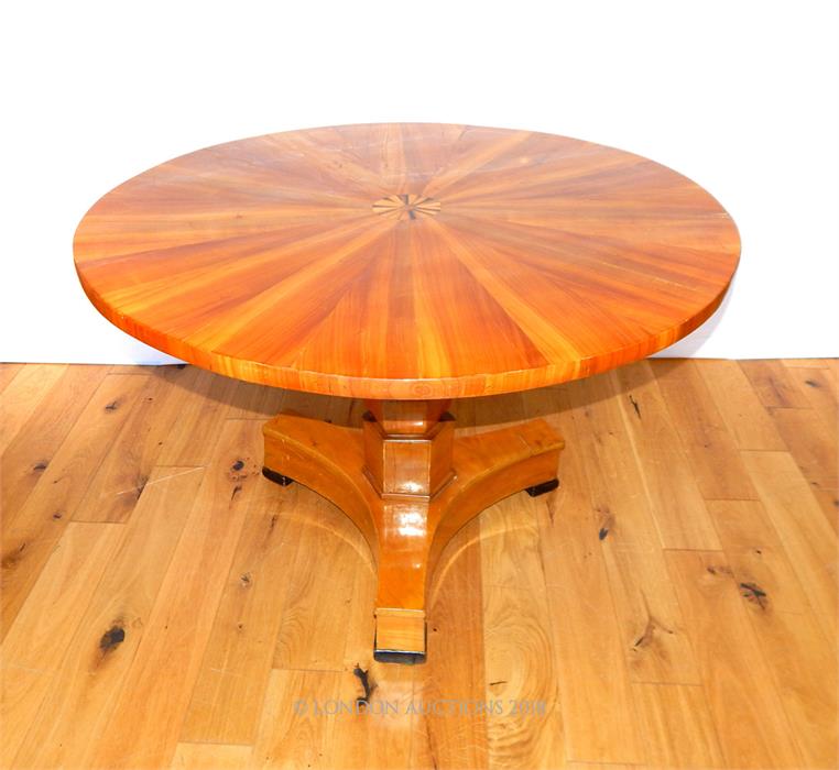 A 19th century circular tilt top breakfast table, possibly Maltese - Image 2 of 3