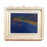 A mid 20th century oil on canvas coastal scene