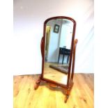 A Victorian style Cheval mirror