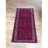 A small Persian rug