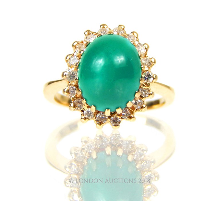 A Natural Robin egg blue turquoise ring - Image 3 of 4