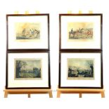 Set of four framed prints