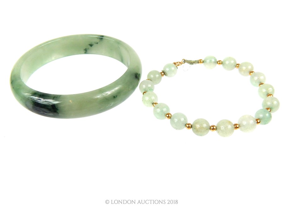 Two jade bangles - Image 3 of 3