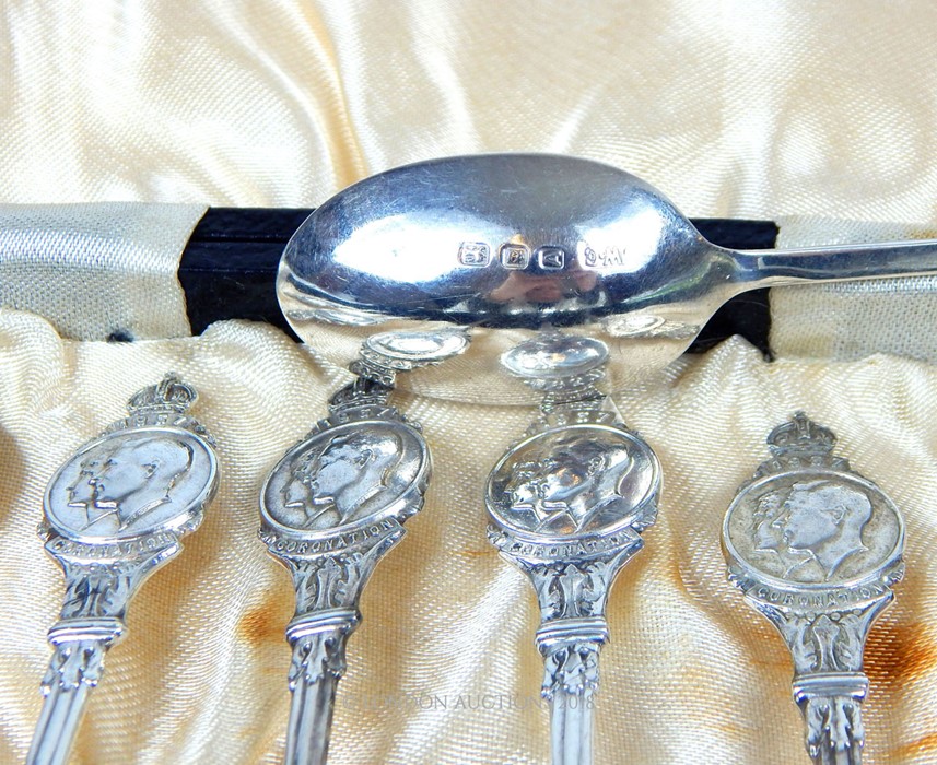 A set of six King George V1 1937 Coronation spoons - Image 2 of 2