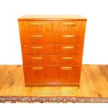 A 1970's teak Meredew chest