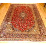 A fine central Persian Kashan carpet