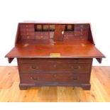 A George III mahogany bureau