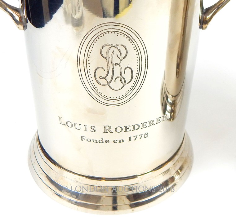 A pair of Louis Roederer style plated wine coolers. - Image 3 of 3