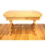 A Continental pine and chestnut centre table