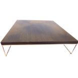A Minotti Calder square low table, by Roldolfo Deroni