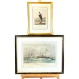 Maritime print and George III print