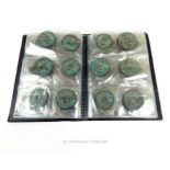 A collection of Chinese bronze coins