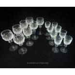 A set of Waterford Crystal Curraghmore pattern drinking glasses