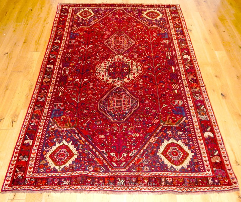 A fine Southwest Persian Qashqai carpet