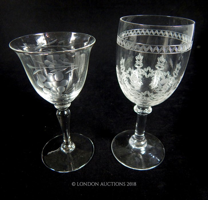A part set of drinking glasses - Image 3 of 3