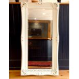 Chateau Style white Painted Mirror.