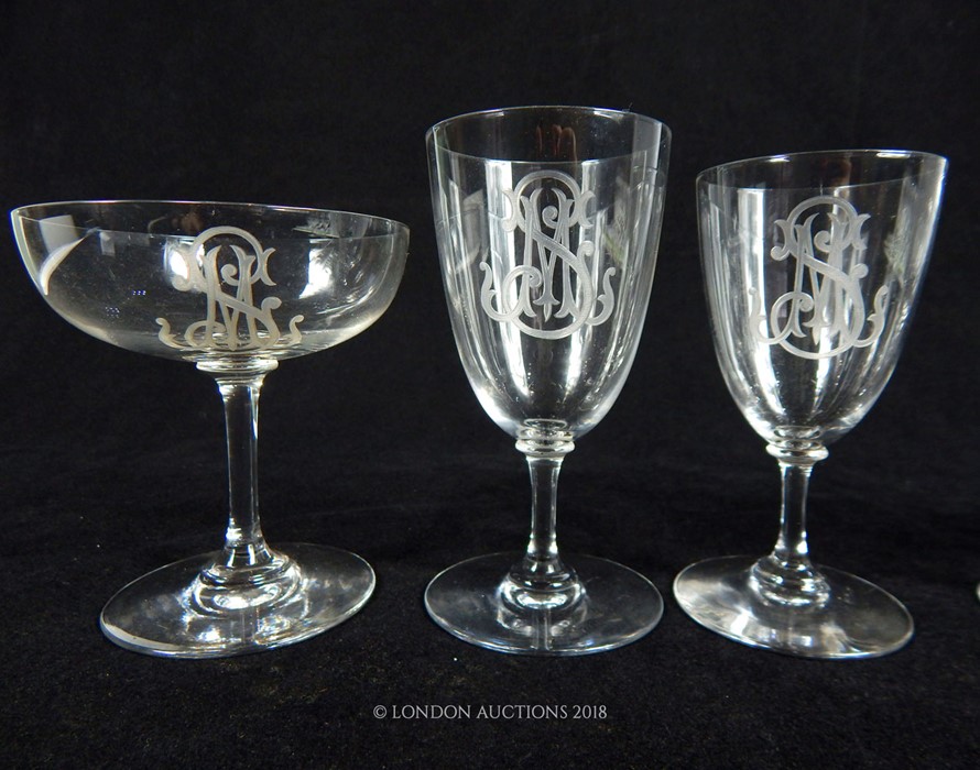 A part set of drinking glasses - Image 2 of 3