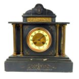 Late 19th century slate marble clock.