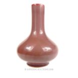 Chinese Peach glaze vase.