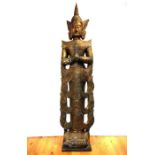 A Large Carved Wood Deity