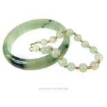 Two jade bangles