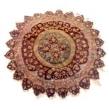 A Turkish rug of circular form