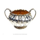 A George IV sterling silver sugar bowl