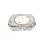 A late 18th century German silver snuff box