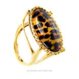 Leopard print ring.