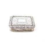 A William IV sterling silver vinaigrette, Nathaniel Mills