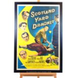 Original "Scotland Yard Dragnet" William Hartnell Film Poster, 1957