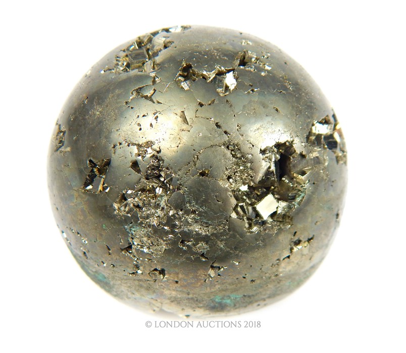 Pyrite Sphere Mineral Specimen - Bild 9 aus 10