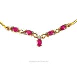 Ruby and Diamond necklace.