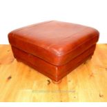 Leather Footstool