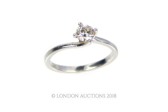 A Solitaire Diamond Ring - Image 1 of 5