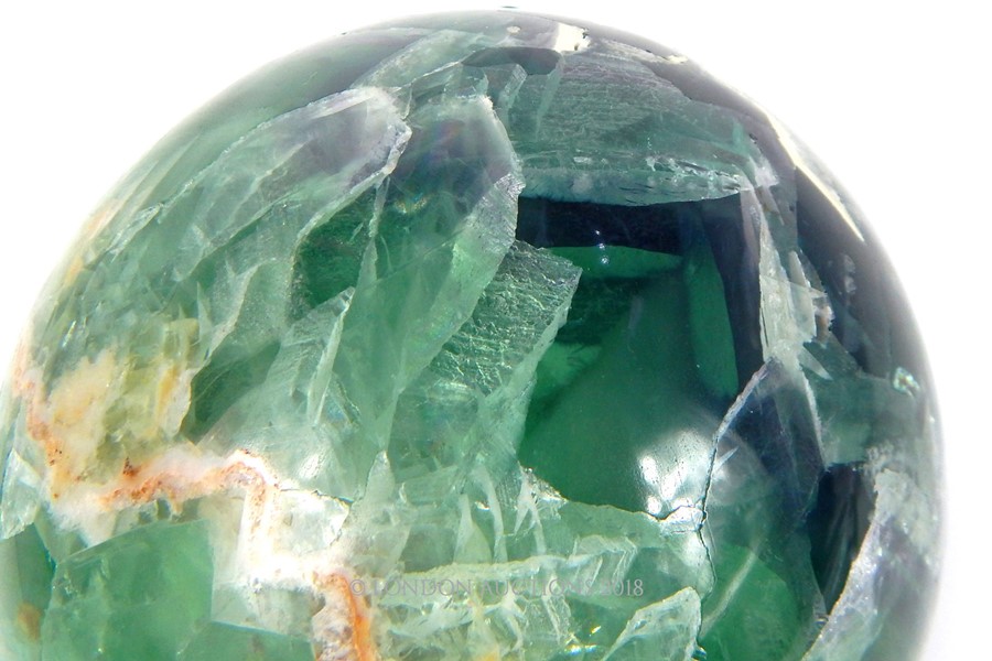 Green Fluorite Mineral Sphere - Bild 12 aus 12