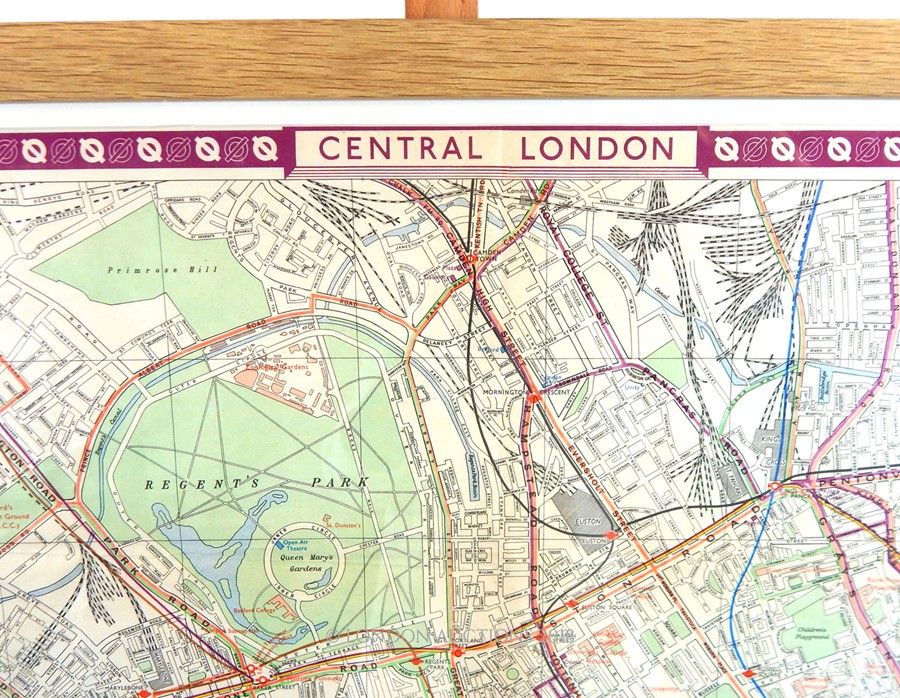 Large Festival of Britain London Underground Map, 1951 - Bild 3 aus 3