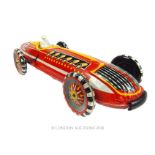 Wind-Up “Super Streamline” Tinplate Racing Car by Marx, circa 1948