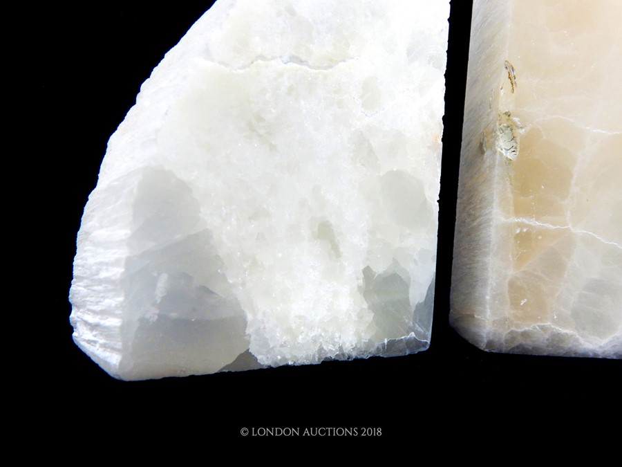 Gypsum Mineral Bookends - Bild 2 aus 4